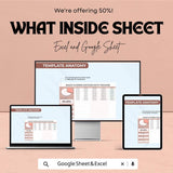 Sales Closing Success Rate Tracker Sheet - Excel & Google Sheets Template | Sales Performance Tracker | Close Rate Monitor for 2024
