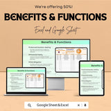 Real Estate Investment Property Sheet – Excel and Google Sheet Template – Property Management, Financial Analysis & Expense Tracking –