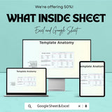 Project Completion Report Sheet | Excel & Google Sheets Template | Track Project Milestones, Budget, and Completion Status |