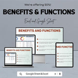 Business Task Tracker Sheet | Excel & Google Sheets Template | Task Management, Goal Setting, Employee Tracking | 50% Off