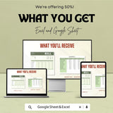 Budget Bill Sheet – Excel & Google Sheets Template for Efficient Budgeting – 50% Off