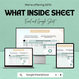 Startup Payroll Calculator Sheet | Excel and Google Sheets Template | Salary, Deductions & Taxes Tracker | 50% OFF