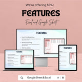 Sales Customer Appreciation Event ROI Calculator Sheet | Excel and Google Sheets Template | Event Cost, Revenue & ROI Tracker |