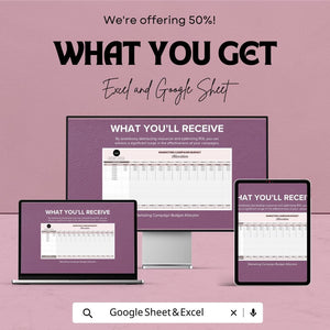 Marketing Campaign Budget Allocator Sheet | Excel and Google Sheets Template | Budget Allocation & ROI Optimization Tool