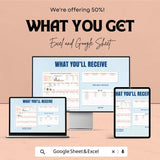 Manufacturing Project Budget Sheet | Excel and Google Sheets Template | Project Cost Management & Budget Tracking