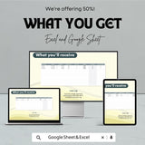 Finance Interest Rate Impact Calculator – Excel and Google Sheets Template for Loan & Investment Analysis – 50% Off