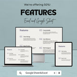 Double Bar Chart Template for Excel & Google Sheets - Visualize and Compare Data