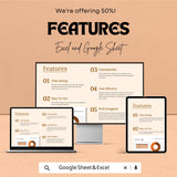 Time Management Doughnut Chart Sheet – Excel & Google Sheets Template for Efficient Task Scheduling, Time Allocation,