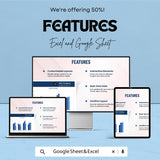 Sales Chart Sheet - Excel & Google Sheets Template for Visualizing Sales Performance and Data Analysis